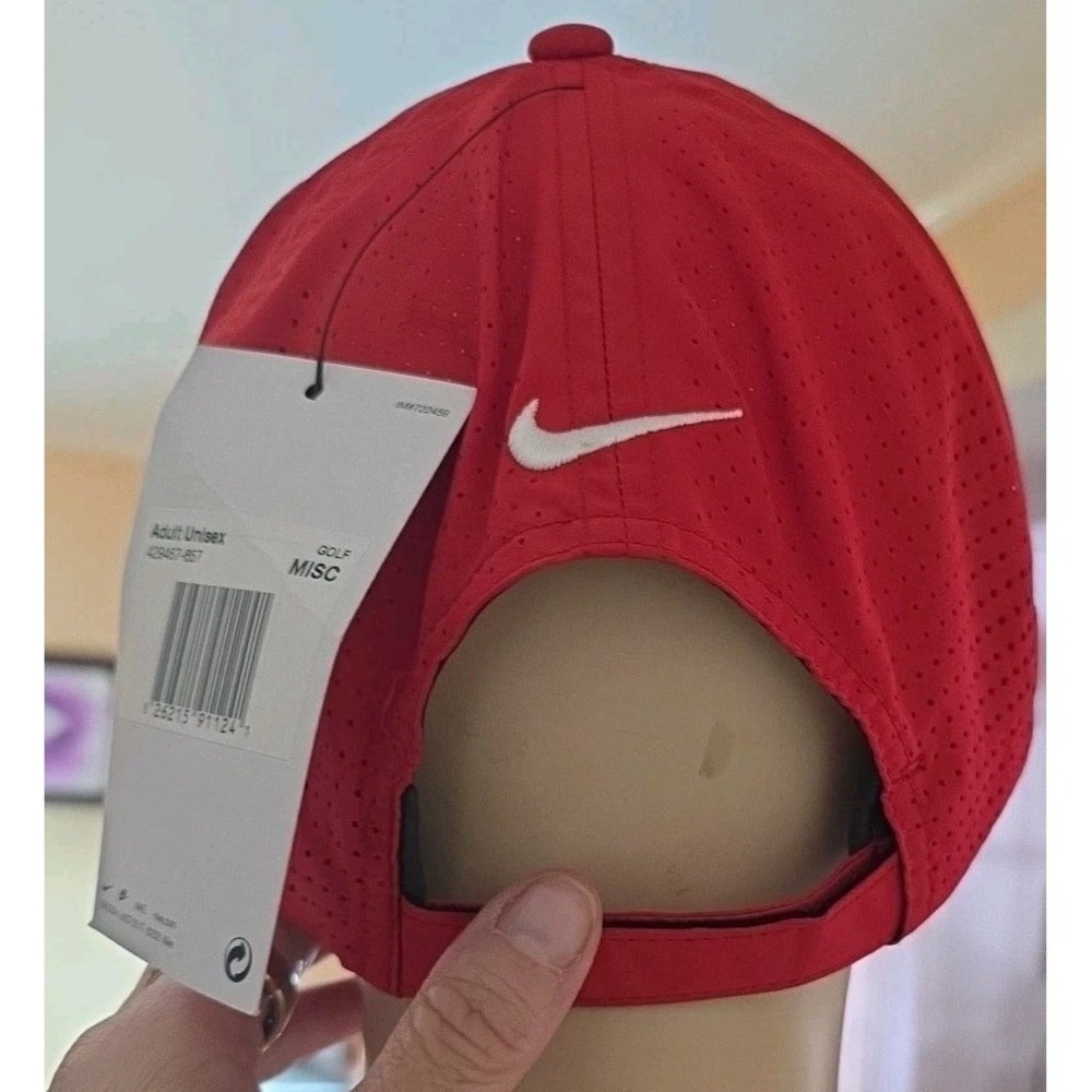 NIKE Swoosh Heritage86 2024 Olympic‎ Paris Coca Cola  Sponsor Adjustable Red Hat - Picture 3 of 11